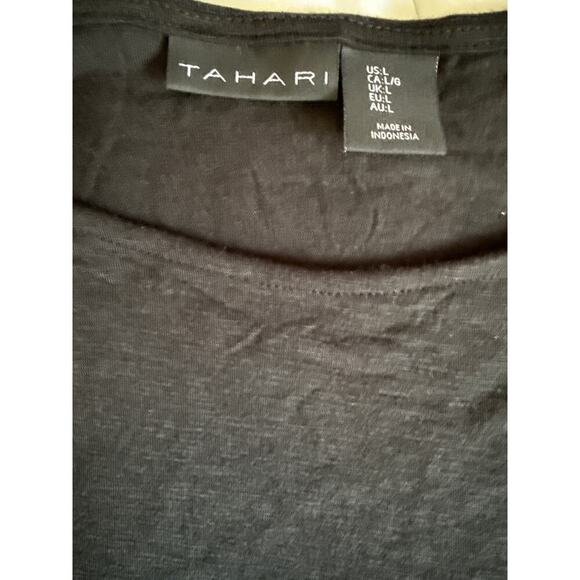 TAHARI black top size Large L - Picture 3 of 5